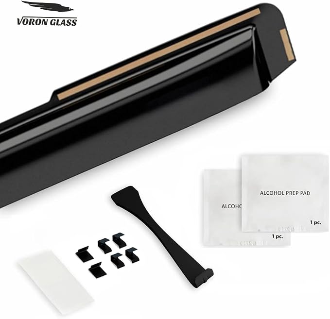 Voron Glass in-Channel Extra Durable Rain Guards for Ford F150 2021-2026 SuperCrew, Window Deflectors, Vent Window Visors, 4 Pieces - 200784