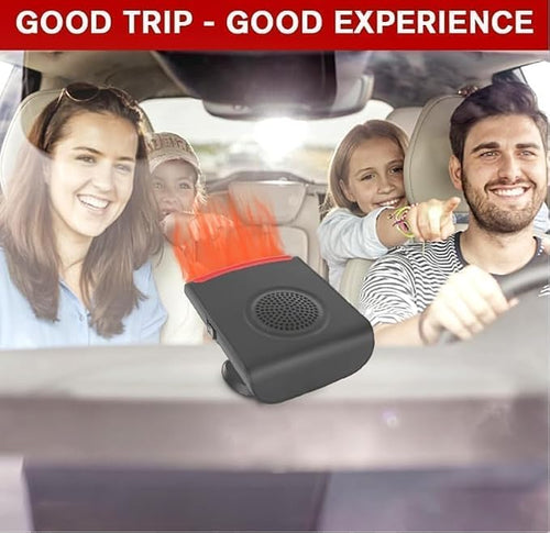 12V/150W Car Heater,Handle Portable Fast Heating Car Heater for Vehicle with Heating/Ambient Wind Fan, Plug into Cigarette Lighter 360 Degree Rotation Defroster Defogger for Car Windshield
