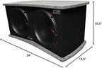 APSQ-120ET 12-inch Edge Extension Technology PP Cone Woofer High Performance Sealed Bass Enclosure 2 Ohms Stereo 2" 4-Layer Dual Voice Coil BASV