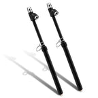CZC AUTO Tire Pressure Gauge Heavy Duty Air Pressure Tire Gauge, Straight-on Foot Dual Head Chucks, Black Painting, 10-150PSI 100-1000KPa for Semi Truck Car RV Van（2 Pack）