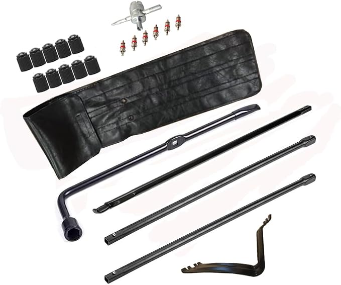 Spare Tire Wheel Lug Wrench Kit Compatible with 2008 to 2022 Ford F-250 Super Duty F-350 Super Duty F-450 Super Duty F-550 Super Duty with 2 Ton Mechanical Jack Only