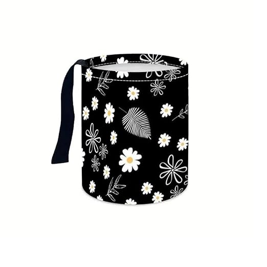 Portable Reusable Waterproof Car Trash Bin, Multipurpose Vehicle Organizer, Road Trip Essentials (Leaves and Flowers)