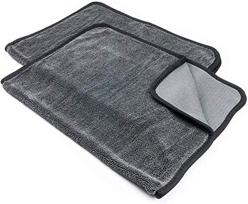 Microfiber Car Drying Towel, Shiny Bath Drying Towel Shower Cubicles Cloth for Water Removal in Shower and Bathroom (20x24inches*2pack)