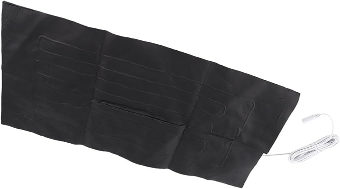 Electric Heating Pad, 60x30cm Polyester Cotton Heated Cushion, DC 12V 30W Heat Pad with 5521 Female Connector for Back Neck Shoulder Warmth At Home Office