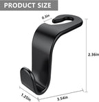 8-Pack Car Seat Back Storage Hook | Auto Seat Hook Hangers Storage Organizer Interior Accessories for Purse Coats Umbrellas Grocery Bags Handbag