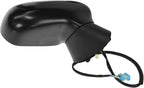 Passenger Side Mirror Assembly Electric Adjustment Heated No Memory Black Compatible with 2007-2011 Honda Civic HO1321243 HO1321260