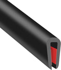 Rubber Edge Trim, Flexible Baby Proof Edge Protectors for Sharp Edges, 3/32"(2mm) U Channel Edge Trim, Self-Adhesive Edge Guards for Car Doors and Sheet Metal Parts, 20Ft, Black Color