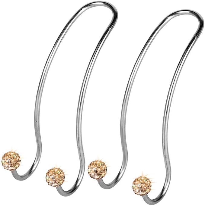 Auto Hooks Bling Car Hangers Organizer Seat Headrest Hooks Strong and Durable Backseat Hanger Storage Universal for SUV Truck Vehicle 2 Pack (Gold)