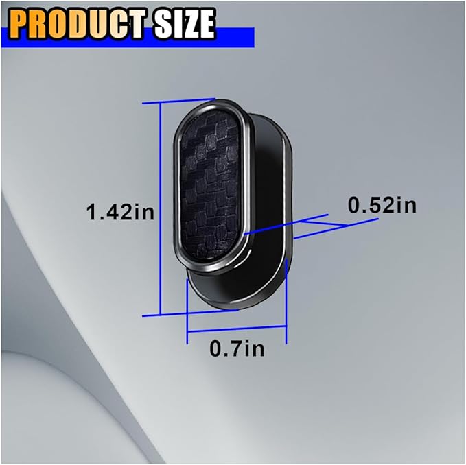 4 PCS Car Mini Hooks, Strong Self-Adhesive Backseat Hangers, Multifunctional Wall Hanging Hooks, Universal Hook Stickers for Key Charging Cable Earphone Car Interior Accessories (Carbon Fiber)