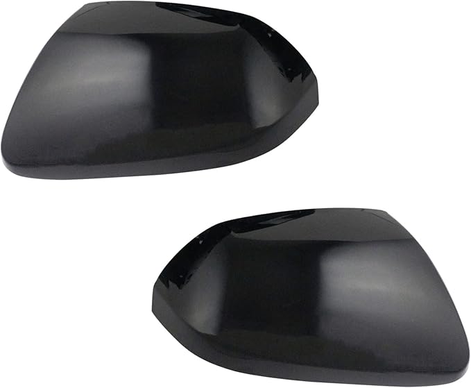 Driver & Passenger Side Power Mirror Set Paint to Match Smooth Black Without Heat Compatible with 2013-2016 Hyundai Santa Fe HY1320205 HY1321205