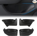 4 PCS Full Arounding Door Side Storage Organizer Compatible with 2025 2026 TES-la Model Y Juniper, Full Cover TPE Door Side Pocket Box Tray, Front & Rear Side Organizer Tray Protector Liner