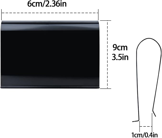 Car Air Freshener Visor Clip Compatible with Drift Car Air Freshener, Auto Accessories, Vehicle Sun Visor Metal Clip, Black, Freshener not include (1 Pack)