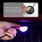 4-in-1 Car LED Lights Interior with USB Port,Ambient Neon Car Door Lights Kit for CCar Decor,Party,Music,Gift,Universal CCar Pedal Light Interior Accessories for Wonmen & Men (Blue)