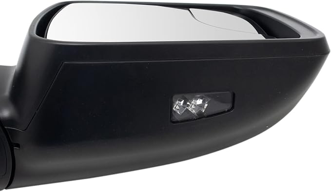 Passenger Side Mirror Power Heated Turn Signal Blind Spot Indicator Puddle Light Power Folding Textured Black Compatible with 2019-2022 Ram 1500 CH1321473
