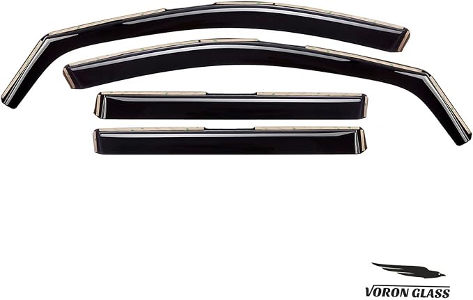 Voron Glass in-Channel Extra Durable Rain Guards for ChevyTraverse 2018-2023, Window Deflectors, Vent Window Visors, 4 Pieces - 220118