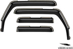 Voron Glass in-Channel Extra Durable Rain Guards for Jeep Wrangler JK 2007-2018, Window Deflectors, Vent Window Visors, 4 Pieces - 220246