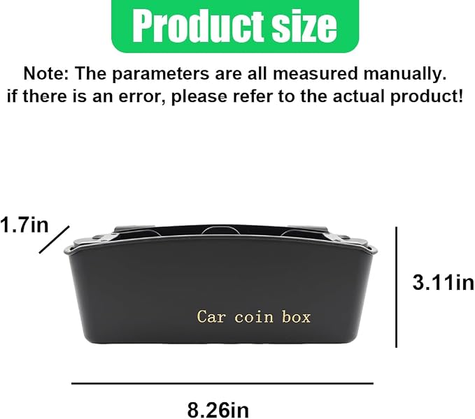 Car Door Organizer, Multifunctional Large Capacity Hanging Car Coin Holder, Universal Mini Auto Interior Storage Box Accessories for Keys, Phones, Sunglasses, Cards (1PC)