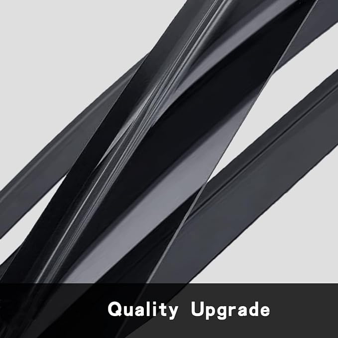 Side Window Wind Vent Deflectors fit for 1997-2006 Jeep Wrangler (TJ) 2-Door, 2pcs Out-Channel Tape-On Nice Rain Guards Set, Dark Smoke Nice Window Visor 92054