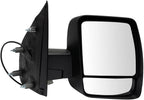 Driver and Passenger Side Mirror Assembly Set Power Textured Black Compatible with 2012-2021 Nissan NV2500 2012-2021 Nissan NV3500