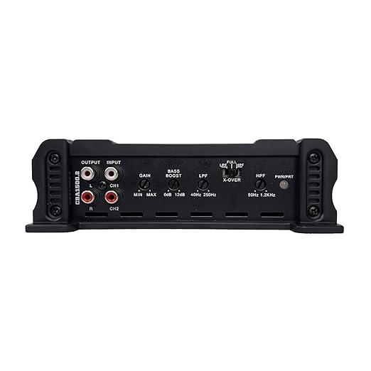 Orion Cobalt CBA1500.2 1500W Max 2-Channel Class A/B Car Audio Amplifier | High Efficiency, 250W RMS, 2/4 Ohm Stable, Adjustable Low/High Pass, Bass Boost, MOSFET Power Supply