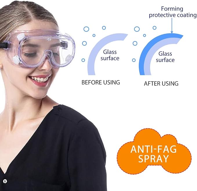 Anti Fog Spray 60ml/30ml Spectacle Lens Anti-Fog Spray Car Windshield Window Rainy Weather Defogging Spray Cleaning Spray for Mirrors Glass