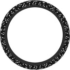 Music Note Black White Steering Wheel Cover for Women Men Girls Car Accessories Decor Anti-Slip Neoprene Auto Steering Wheel Covers Protector Universal 15 Inch