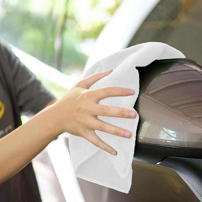 Microfiber Cleaning Cloths (Value Pack of 36) - Size 16 x 16 Inches, Highly Absorbent Cleaning Rags, Lint Free, Reusable and Washable, Microfiber Towels for Cars