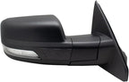 Passenger Side Mirror Power Heated Turn Signal Blind Spot Indicator Puddle Light Power Folding Textured Black Compatible with 2019-2022 Ram 1500 CH1321473