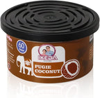Car Air Freshener: Pugie Coconut Scent | Car Scents | Odor Eliminator Essential | Long-Lasting | Strong Fragrance | For Home Closet | 1.5 Oz | Pack of 4