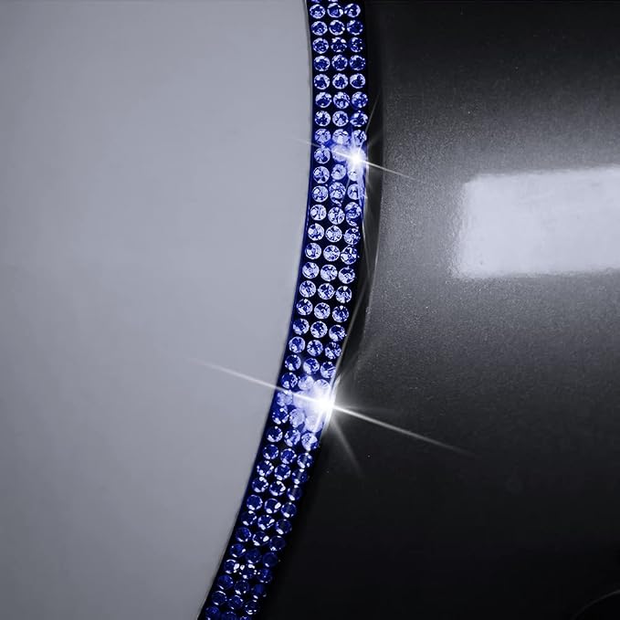 Door Edge Anti-Scratch Sticker Door Crash Bumper Crystal Bling Protection Tape Rubber Strip Sticker,Car Door Protector,Car Door Guard,Car Door Protection,90cm/35.4" Each One,4Pack/Set,Deep Blue