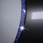 Door Edge Anti-Scratch Sticker Door Crash Bumper Crystal Bling Protection Tape Rubber Strip Sticker,Car Door Protector,Car Door Guard,Car Door Protection,90cm/35.4" Each One,4Pack/Set,Deep Blue