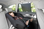 Roller Blind Sunshade 2 Pack Car Window Roller Shade Retractable Sun Shade Blocking Sun Shade for Baby 2 Pack Black