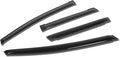Window Visors Compatible with 09-14 Honda Fit, 4Pcs Front & Rear Tape-On Window Vent Visor Deflectors Rain Guard, Glossy Dark Smoke