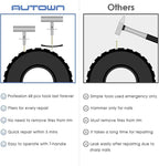 Flat Tire Repair Kit with Plug 68 Pcs for Car, Motorcycle, ATV, Jeep, Truck, Tractor Flat Tire Repair (2-Pack) (Set of 2-68pcs)