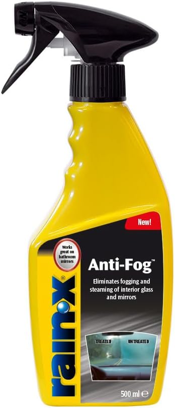 Anti-Fog - Prevents Fogging & Misting on Car Windows & Mirrors - Long-Lasting Clarity - 500ml