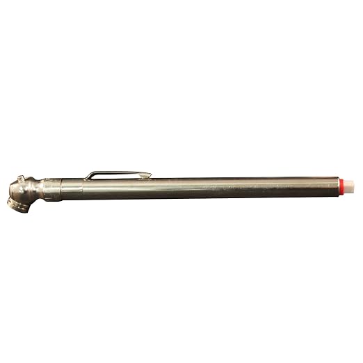 S-921 Pencil Tire Pressure Gauge, Passenger Car, with Built-in Deflator Valve, Durable Plated Brass, Pressure Measured in PSI & kPa (Pack of 2)