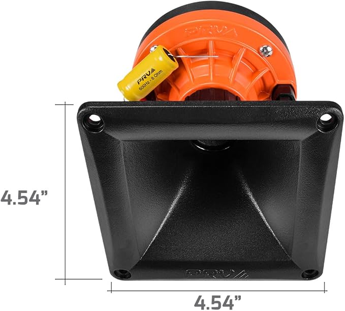 2X WG270Ph Horn Driver - 1" Exit Phenolic Compression Driver 150 Watts 8 Ohm with Compact Exponential Horn for Car Audio - Midrange Vocal Driver (2 Horn Drivers) Bundle 300 Watts