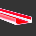 Clear Rubber Edge Trim, Self-Adhesive House Door Edge Guard, Flexible U Shaped Edge Banding, Peel and Stick 1-3/8"(35mm) Wide Size U Shaped Protector, Baby Proof Guards for Plywood, Furniture, 20Ft
