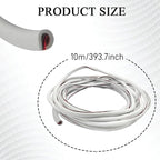 16.4Ft Car Door Edge Guards, Car Door Protector, Anti-Collision Automotive Entry Trim Molding Guard, No Glue Auto Exterior Edge Trim Protective Strip for Most Vehicles (White, 5M)