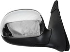 Passenger Side View Mirror Manual Folding Manual Adjustment Non-Heated No Memory Chrome Compatible with 1997-2002 Ford F150 Without Aspherical Glass