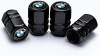 Car Keychain and Car Tire Valve Stem Caps Combo Compatible with BMW 1 3 5 6 Series X1 X3 X7 X5 X6 Z4 7 M Keyring for Men and Women Family Present Car Accessories