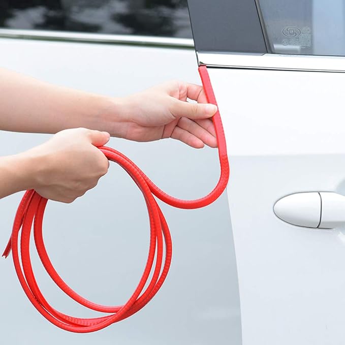 Car Door Edge Guards Rubber U Shape Edge Trim Seal Strips Protector Car Door Edge Protection for Car Auto Vehicle 10M