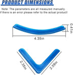 Craedli 4PCS Car Door Corner Edge Guards, Anti-Collision Auto Side Door Edge Trim Sticker, Universal Self-Adhesive Anti-Rub Vehicle Exterior Protector Decoration for SUV Pickup Truck (Blue)