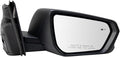 Passenger Side Power Heated Memory Mirror Textured Black Blind Spot Indicator Triple Stripe Style Compatible with 2019-2022 Chevrolet Equinox 2018-2022 GMC Terrain GM1321618