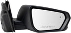 Passenger Side Power Heated Memory Mirror Textured Black Blind Spot Indicator Triple Stripe Style Compatible with 2019-2022 Chevrolet Equinox 2018-2022 GMC Terrain GM1321618