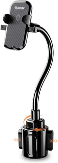 Cup Holder Phone Mount 15 Inch Adjustable Gooseneck Arm for Car | Adjustable long arm and stable cup holder base keep your phone secure, easy to reach, and clear to view while driving