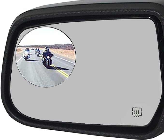 Blind Spot Mirror, 3" Aluminum Frame Round HD Glass Convex Wide Angle Rear View Mirror For All Universal Vehicles Car Suv Truck