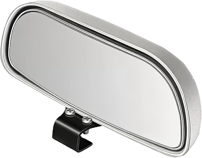 Car Blind Spot Mirror, Adjustable HD Clear Glass Convex Rectangle Side Rear View Mirror, Wide Angle Auto Blindspot Rearview Accessories for Driving Safe, Universal for SUV Van Truck (Silver)