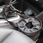 Universal Car Garbage Bag Back Seat Headrest Litter Trash Garbage Can (Black)