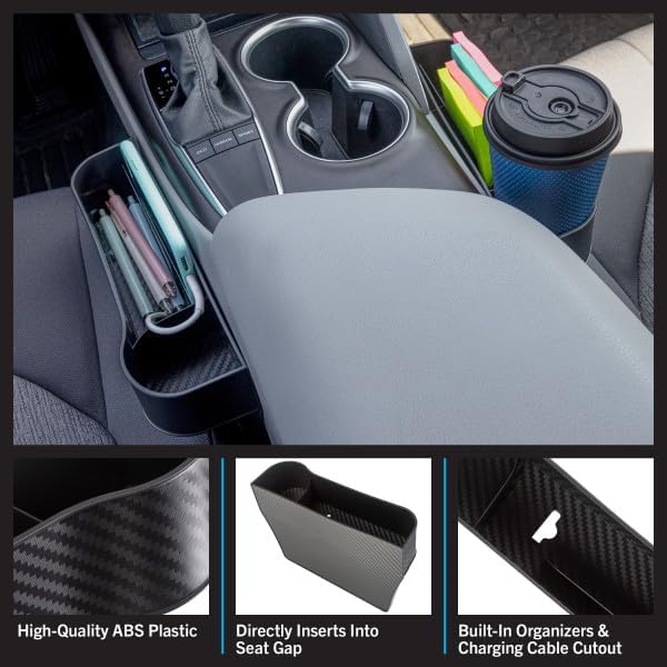 Car Seat Gap Filler with Cupholder, 2PK